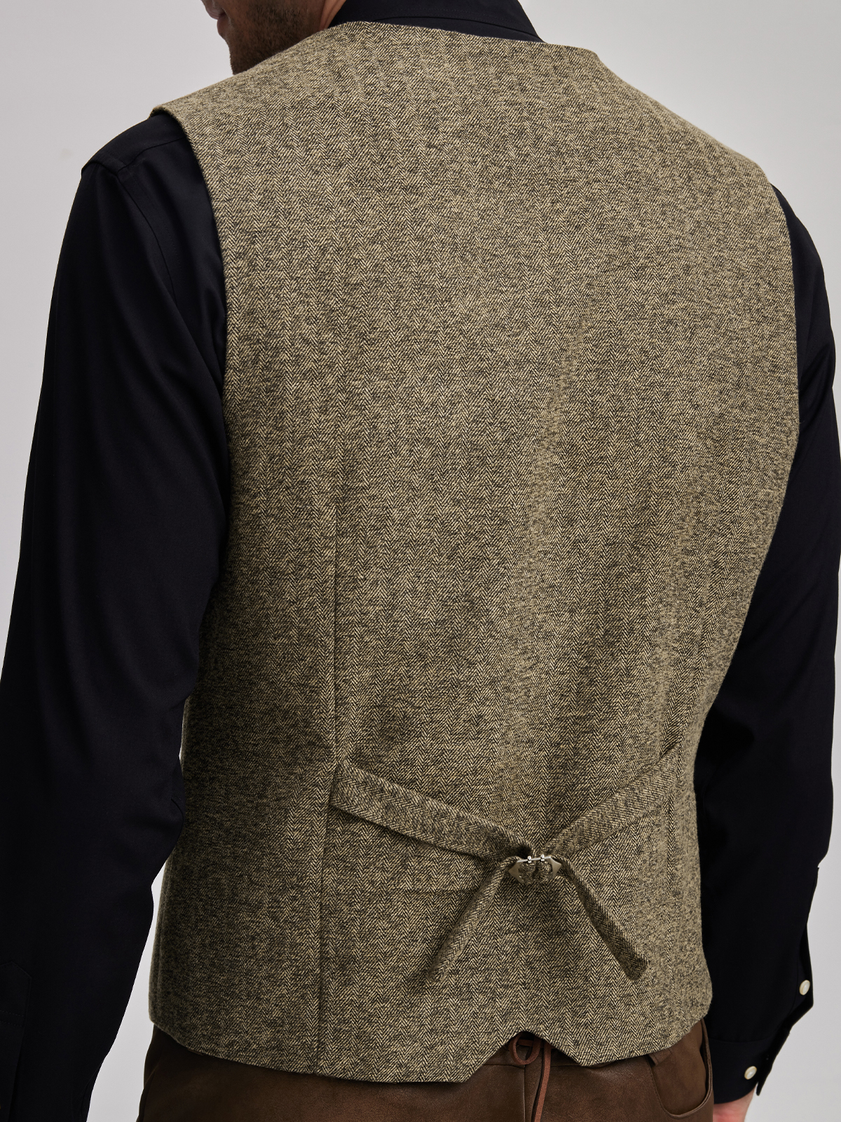 Dirndl smaragdgrün samt mit gelber Weste