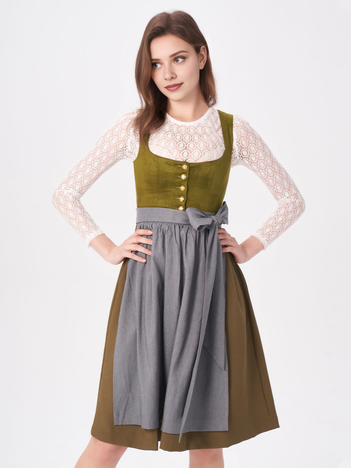 Traumhaftes rotes Dirndl mit modernem Schnitt