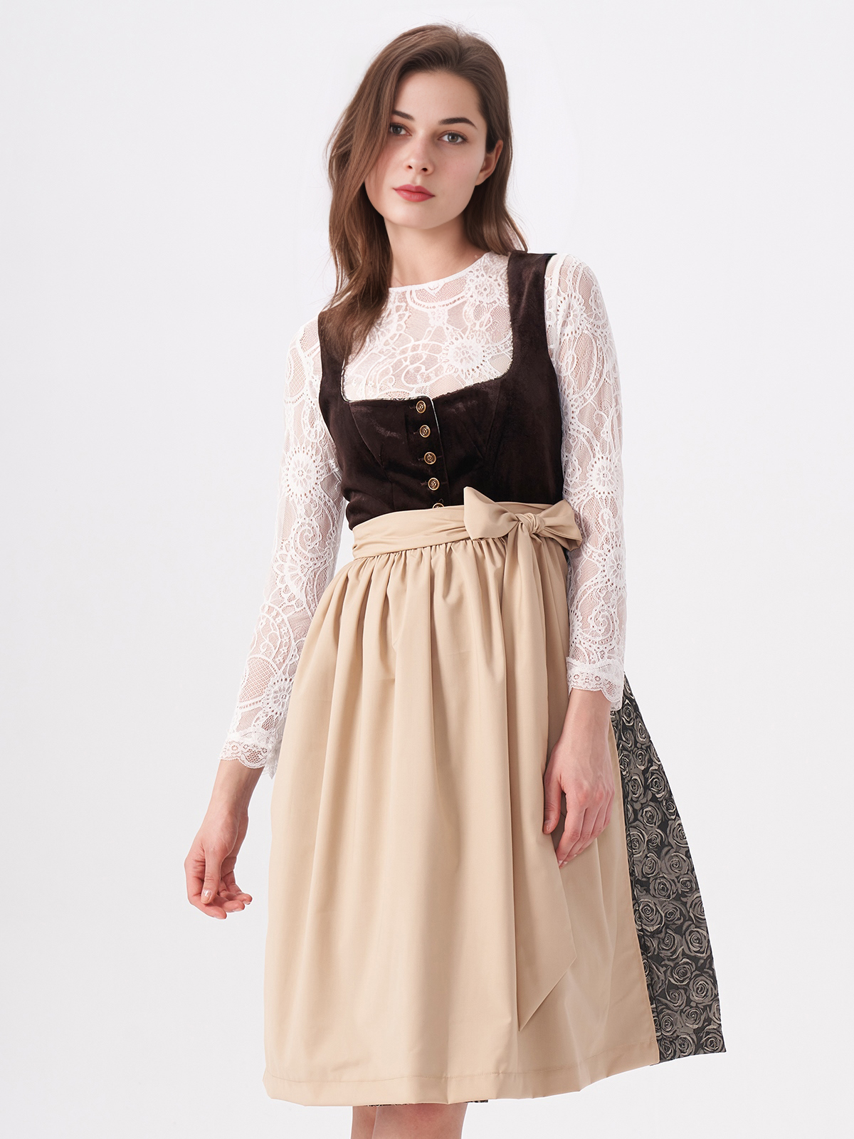 Dirndl in Braun – Eleganz zum Fest