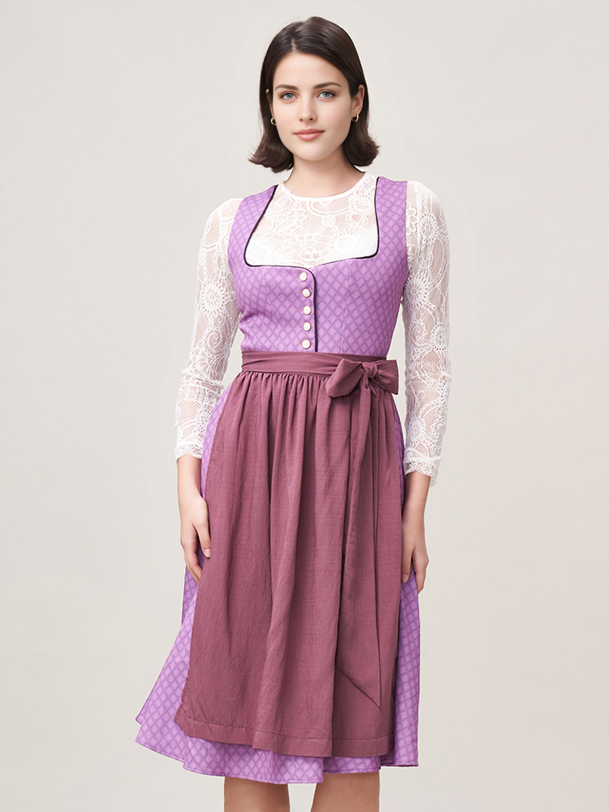 Dirndl traditionell in Lila