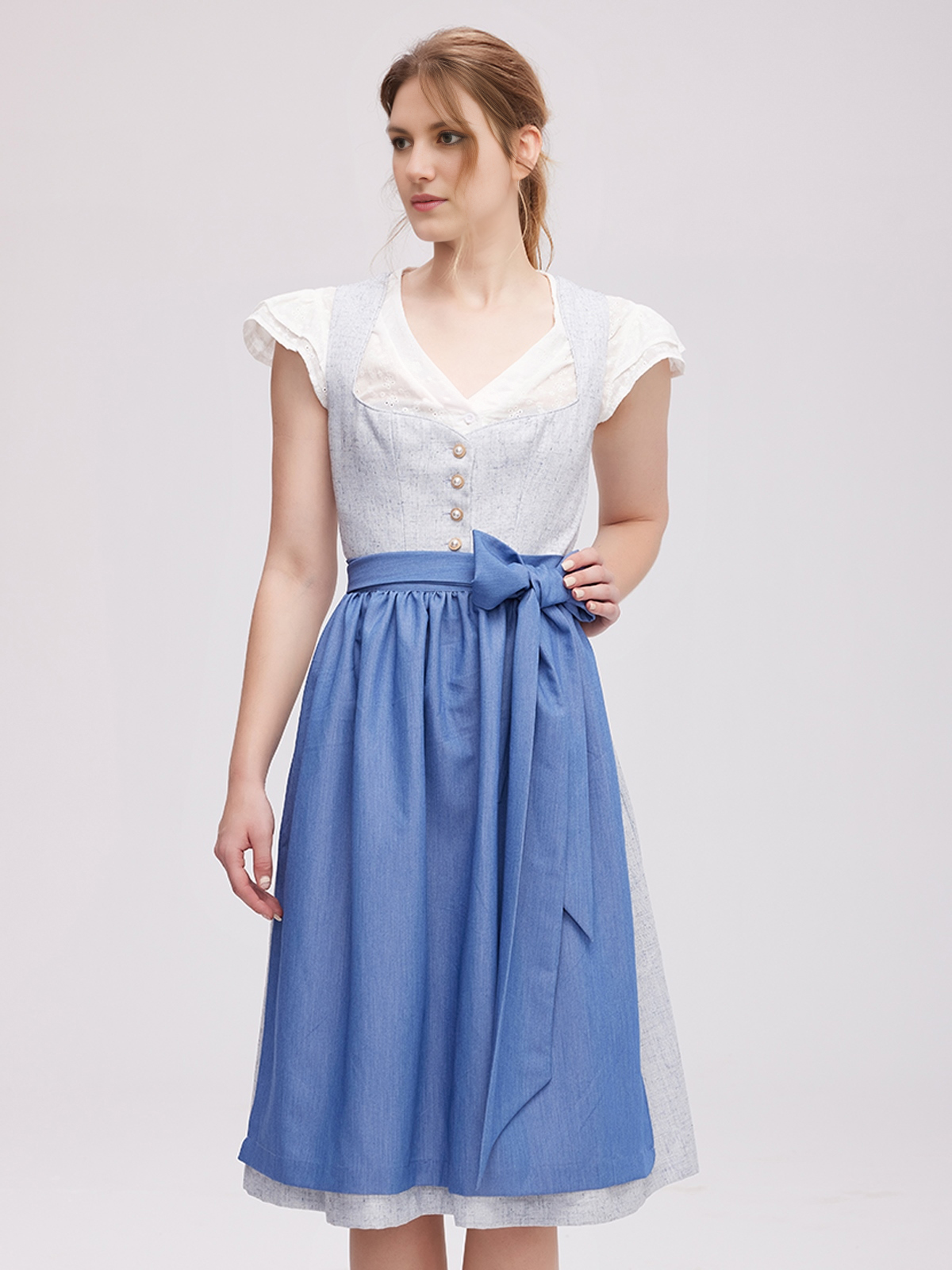 SamtDirndl in Blau