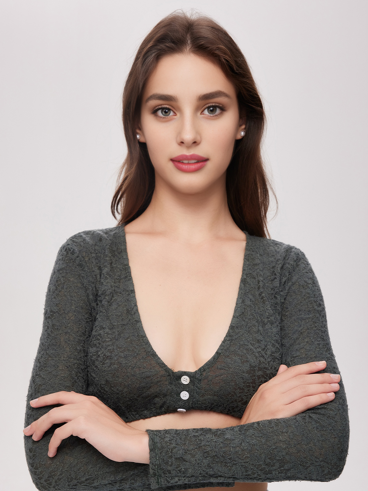 Rotes Samt Dirndl mit grüner Bluse